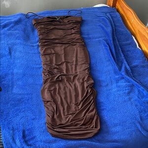 Windsor Chocolate Strapless Dress